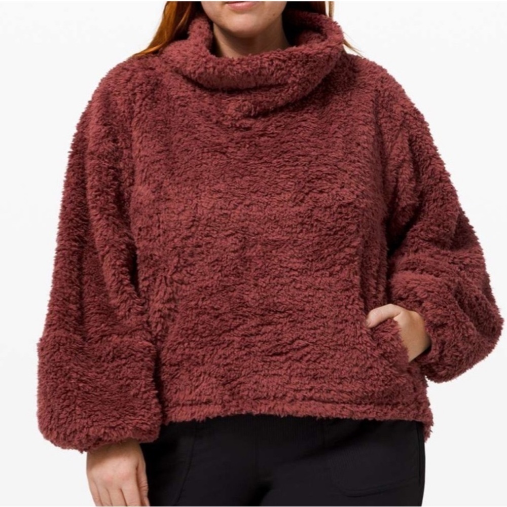 Lululemon Warm Restore Sherpa Pullover Savannah Size M/L